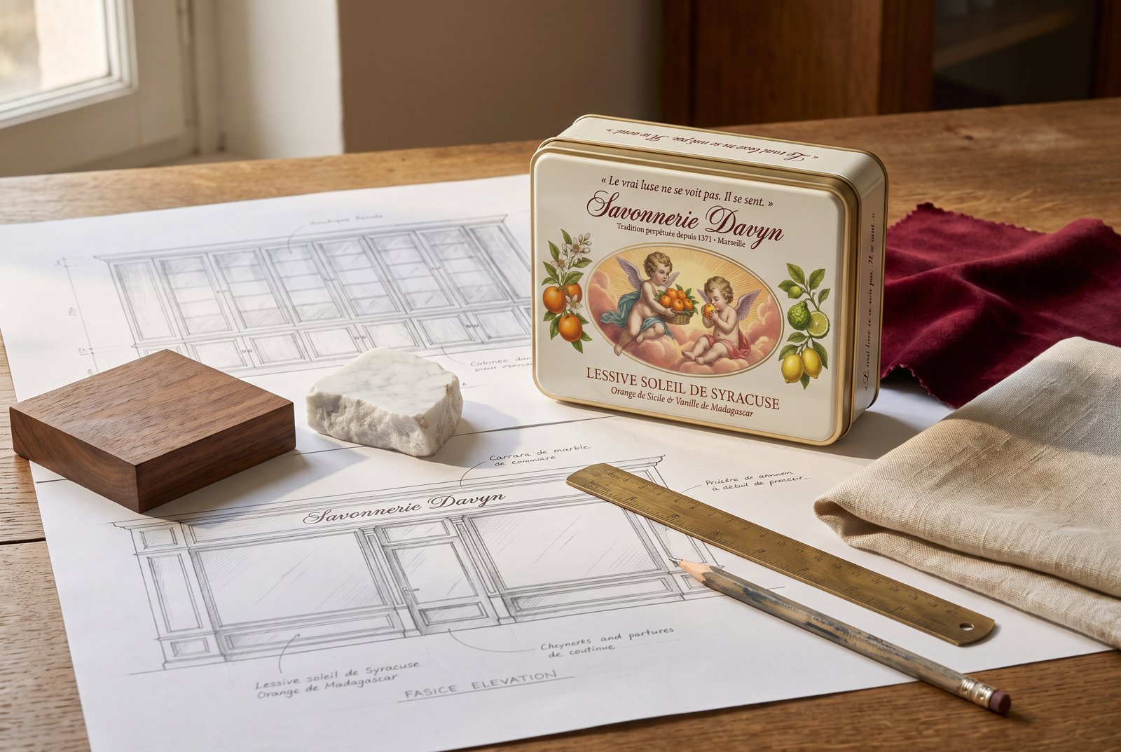 The drawing table – how the boutiques are conceived